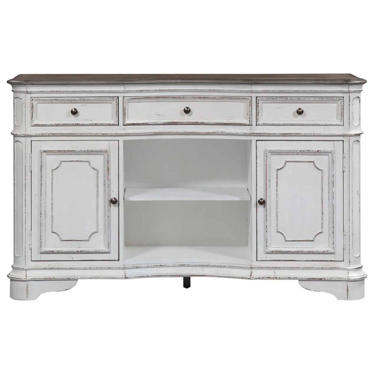 Liberty Furniture Magnolia Manor 244SR6238 Cottage Server with Felt